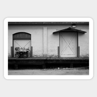 A Tractor and a Door Sticker